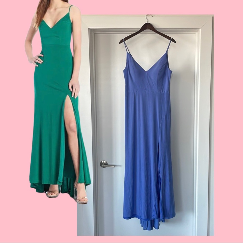 Chic Lilac Dress with Slit